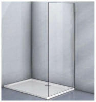 Фиксированная боковая панель без верхнего и нижнего профиля E-SP-GR-90-12-C9 900x1952 Цвет профиля Графит брашинг Стекло  Тонированное матовое Veconi