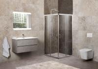 Душевой уголок квадратный  UNIQUE-A-2-75/90-C-Cr (750-900)x(750-900)x1900 BelBagno