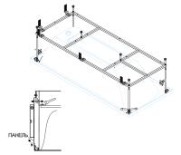 Металлический каркас для акриловой ванны 1500x700 EMP-150-70-MF-R Cezares Металлический каркас для акриловой ванны 1500x700 EMP-150-70-MF-R Cezares