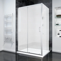 Душевой угол раздвижной прямоугольный RV055M-14080-07-C8 1400х800х1950 Цвет профиля Хром Стекло Матовое Veconi