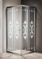 Душевой уголок квадратный GIUBILEO-A-2-90-SCORREVOLE-CP-Br  900x900x1950 Cezares