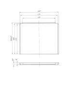 Панель боковая "Gracia 150х85 L" 02гр15бл 1 Marka