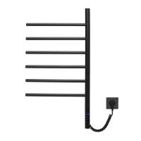 Электрический полотенцесушитель из нержавеющей стали с таймером черный 430 x 797 x 87 VTD-1S2CBE VINCEA