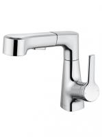 Смеситель для раковины с выдвижным изливом WONZON & WOGHAND, Хром (WW-121B108-CR)