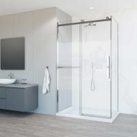 Душевой уголок прямоугольный Como Soft VSR-1CS8013CL 1300x800x1950 цвет хром стекло прозрачное Vincea