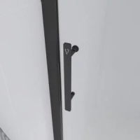 Душевая дверь раздвижная E1-B-140-01-C9 1400x1950 Цвет профиля Чёрный матовый Стекло  Прозрачное  Veconi