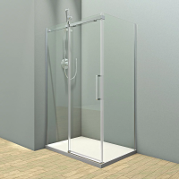 Душевой угол раздвижной прямоугольный 1200х1000х1950 RV071-120100PR-01-19C4 Цвет профиля Хром Стекло Прозрачное Veconi
