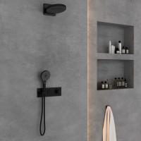 Душевой комплект встраиваемый, двухрежимный  цвет черный VSFW-422TI1MB VINCEA