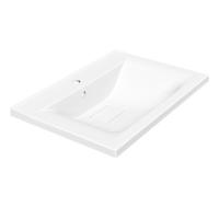 Раковина из искусственного камня   Mia  VCB-3M650W 650х450х140 цвет белый Vincea