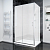 Душевой угол раздвижной прямоугольный RV055M-15070-07-C8 1500х700х1950 Цвет профиля Хром Стекло Матовое Veconi